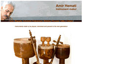 Desktop Screenshot of amirhemati.com