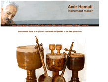 Tablet Screenshot of amirhemati.com